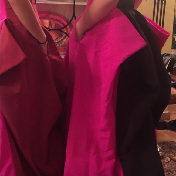 Oscar de la renta hot pink gown size 2 - Picture 12 of 16